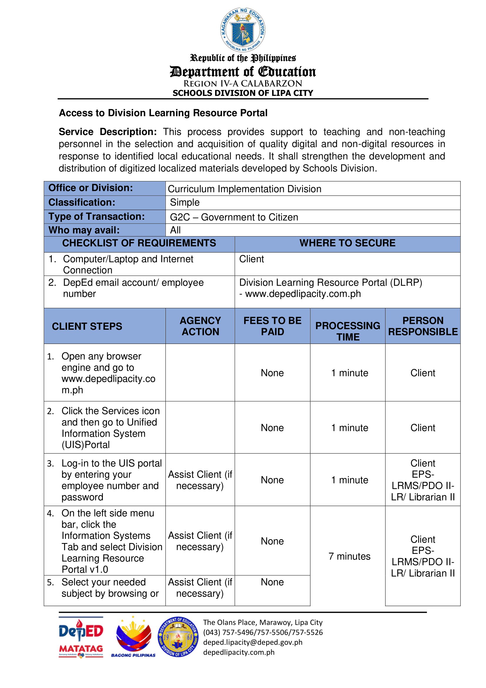 citizen charter