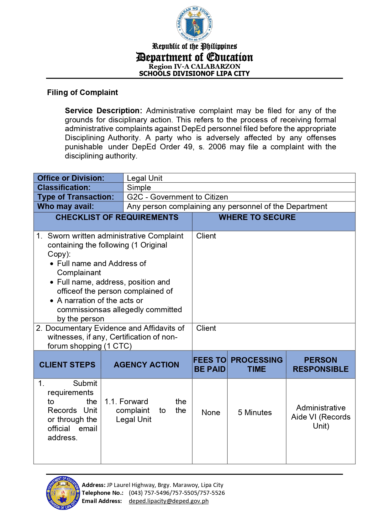 citizen charter